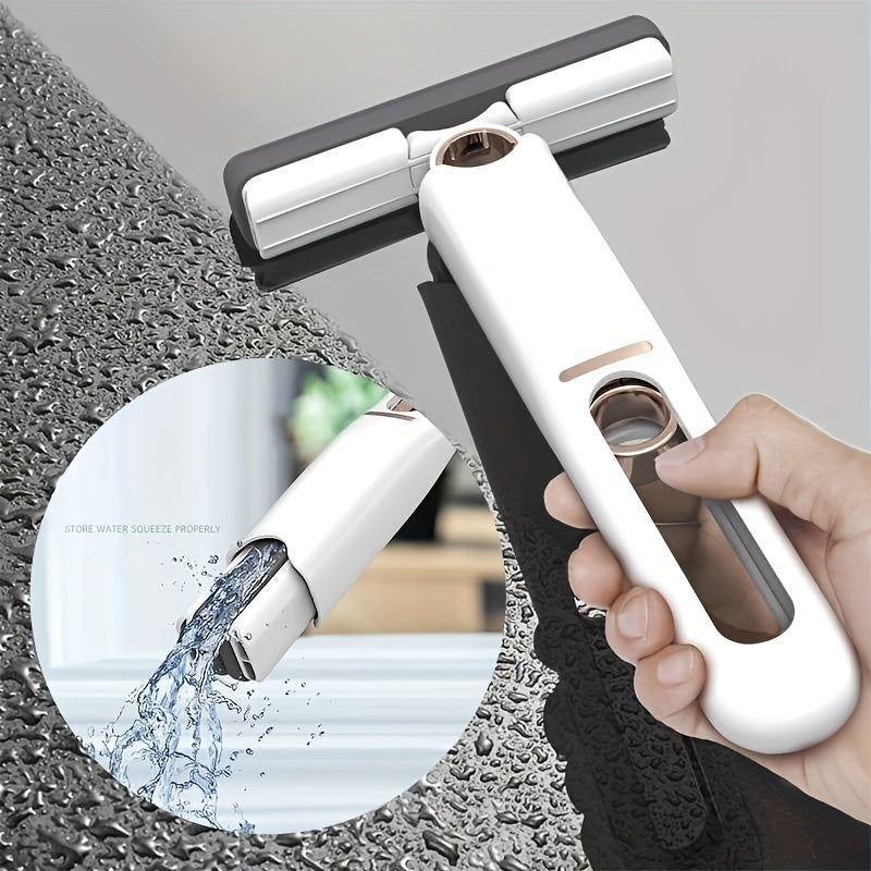 New Portable Self-NSqueeze Mini Mop, Lazy Hand Wash-Free Strong Absorbent Mop Multifunction Portable Squeeze Cleaning Mop Desk Window Glass Cleaner Kitchen Car Sponge Cleaning Mop Home Cleaning Tools - Exceunique