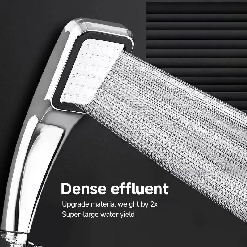 300 Holes Pressurized Showerhead  Water Saving Rainfall Spray Nozzle - Exceunique